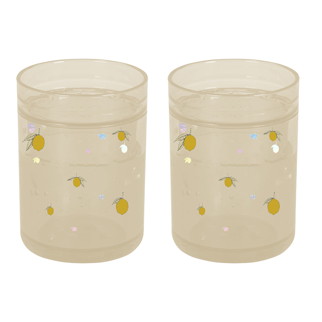 Konges Sløjd glittermugg, 2-pack - Lemon