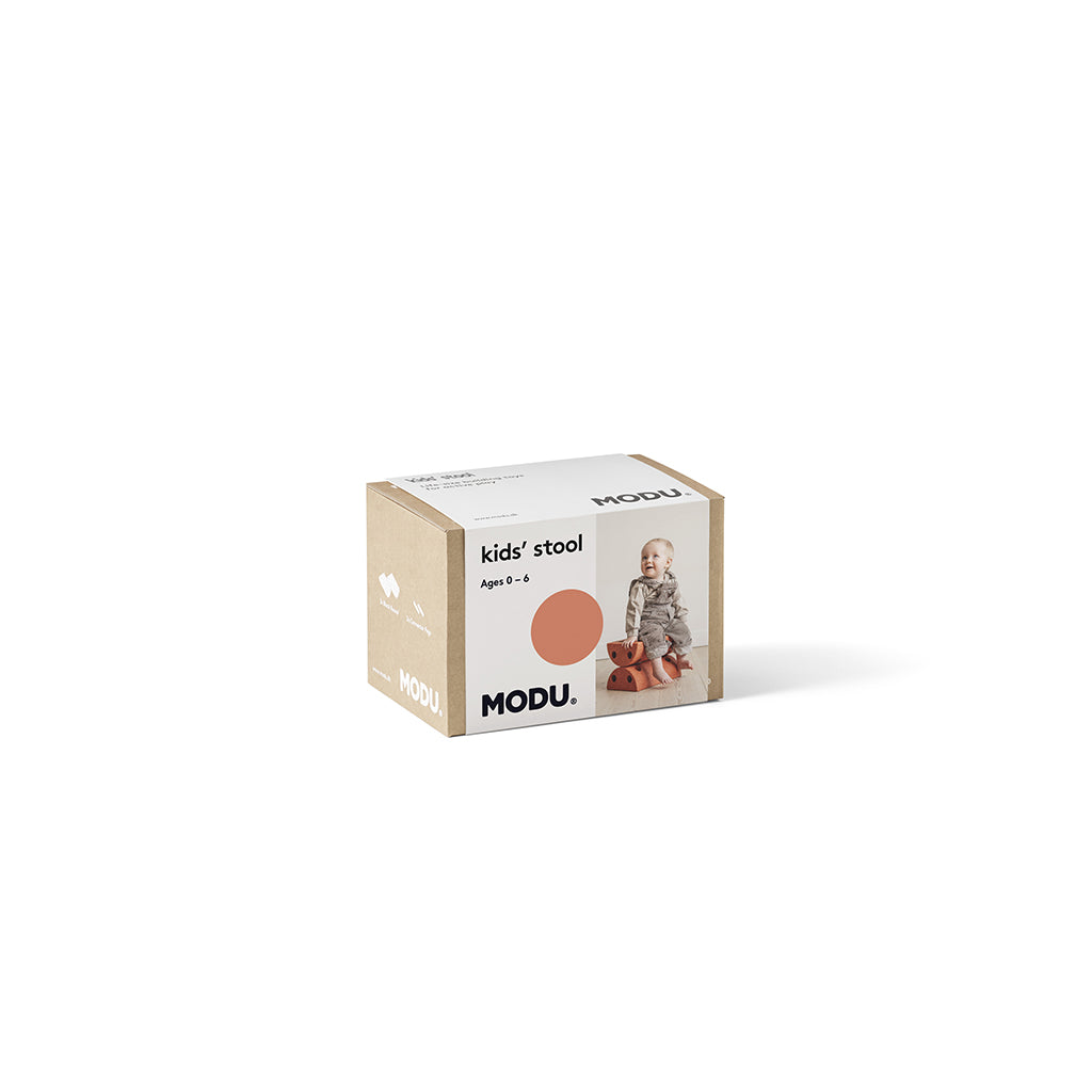 Modu Stool, Barnpall, aktivitetsmöbel i skum - Burnt orange