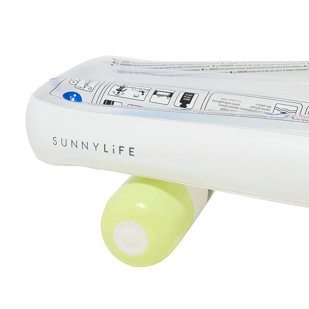 Sunnylife luftmadrass, skateboard - blå/lime - från 6 år