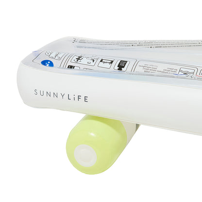 Sunnylife luftmadrass, skateboard - blå/lime - från 6 år