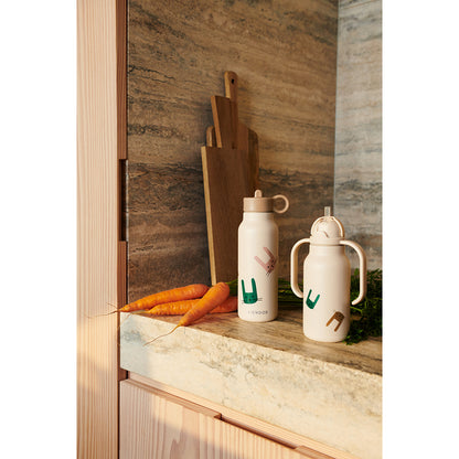 Liewood Falk vattenflaska, termosflaska 350 ml. - Fordon/ Dove Blue Mix