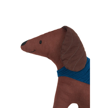 Nobodinoz Toby hundkudde i linne, Prune