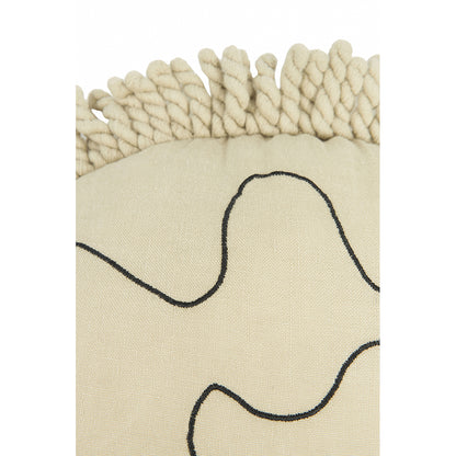 Nobodinoz Enzo igelkottkudde, tvättat linne, Green tea