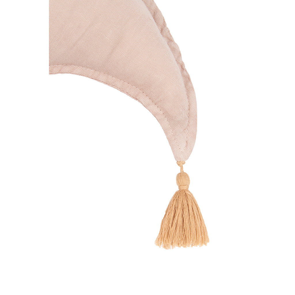 Nobodinoz månkudde, tvättat franskt linne - Mauve pink