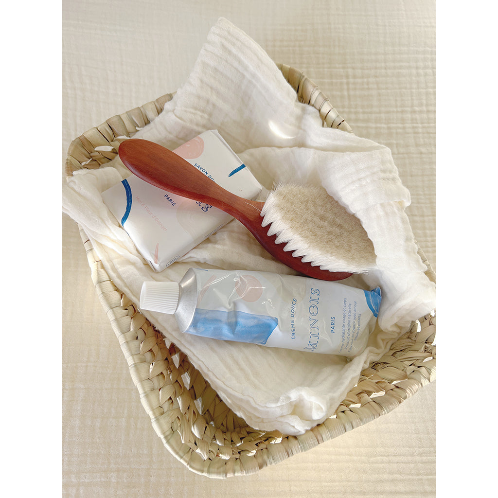 Lubilu kurv af palmeblade, L22 - 22 x 17 x 7 cm