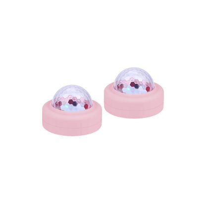 Lalarma Disco duo, Rose – Set med 2 mini discoljus