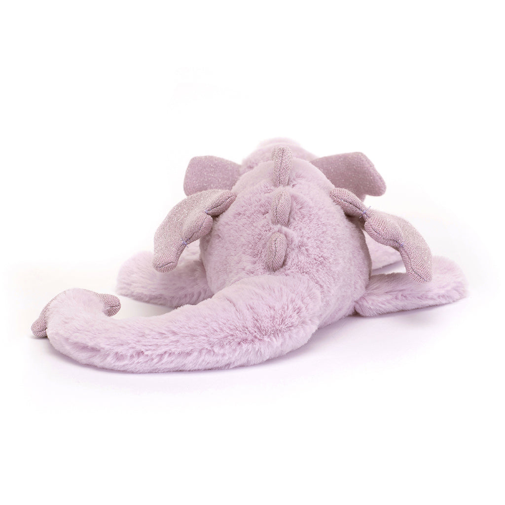 Jellycat bamse, Lavender dragon, drage - 42 cm