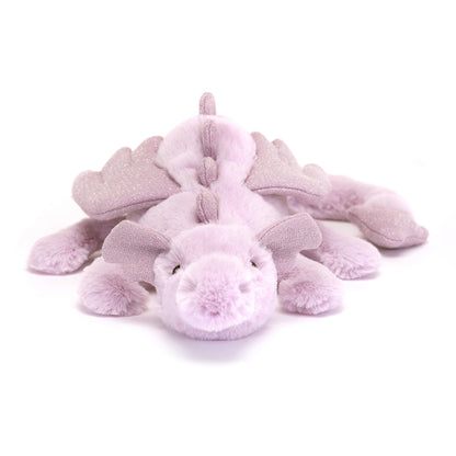 Jellycat bamse, Lavender dragon, drage - 42 cm