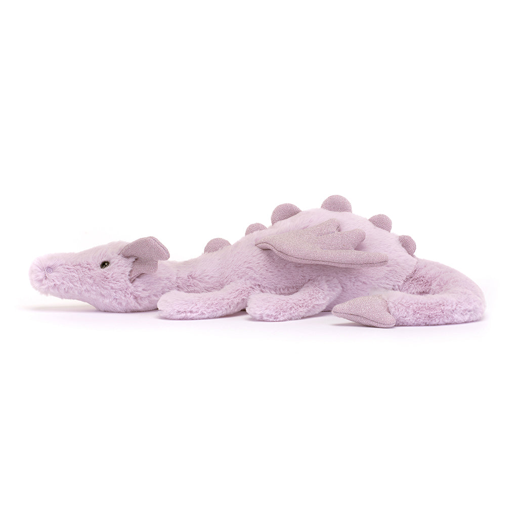 Jellycat bamse, Lavender dragon, drage - 42 cm