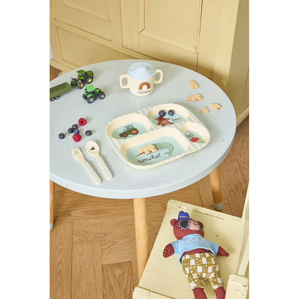 Rice Baby matset i presentförpackning, Blue ABC