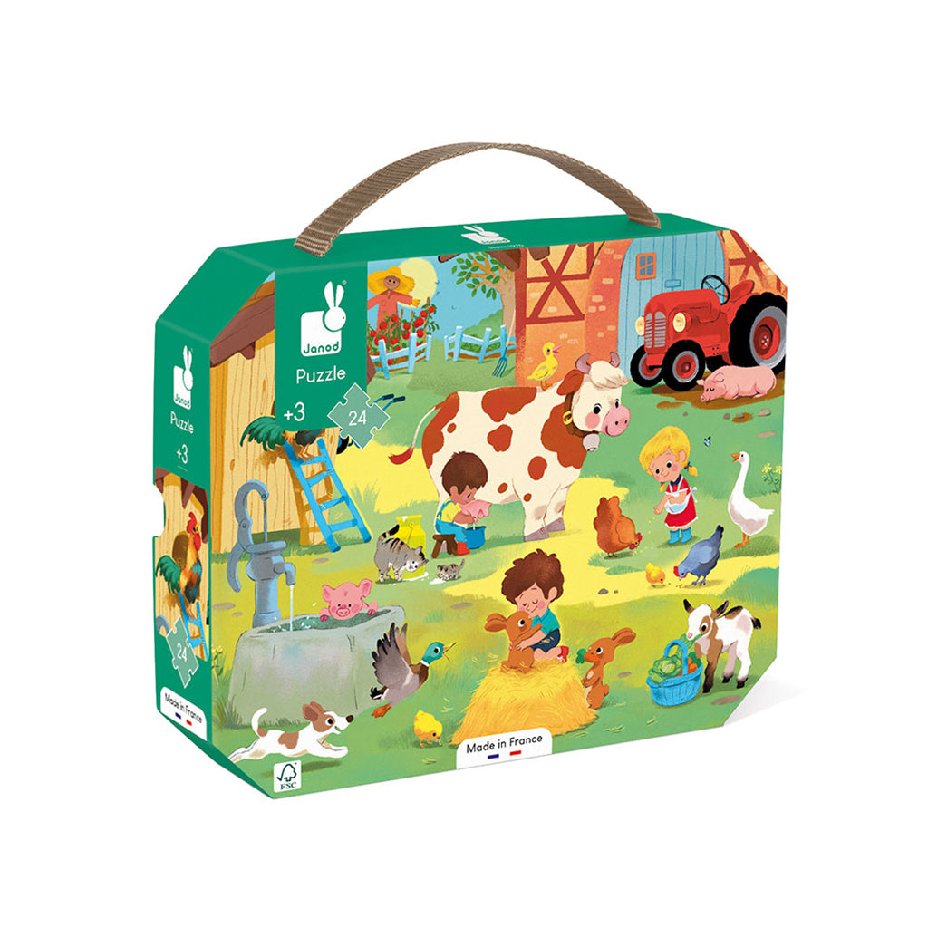 Janod pussel, En dag på gården - 24 bitar