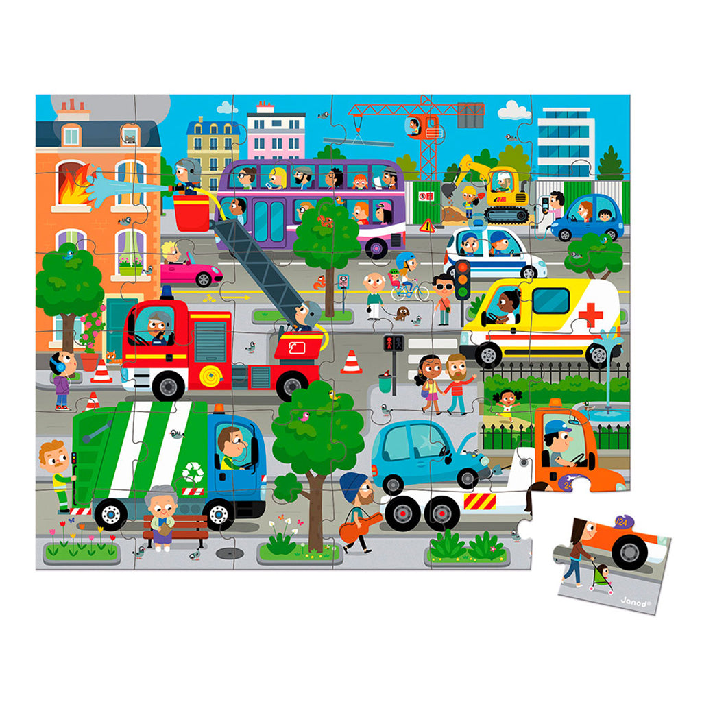 Janod pusselspel, City - 36 bitar
