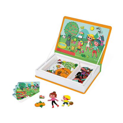 Janod magnetbok, 115 magneter - De 4 årstider