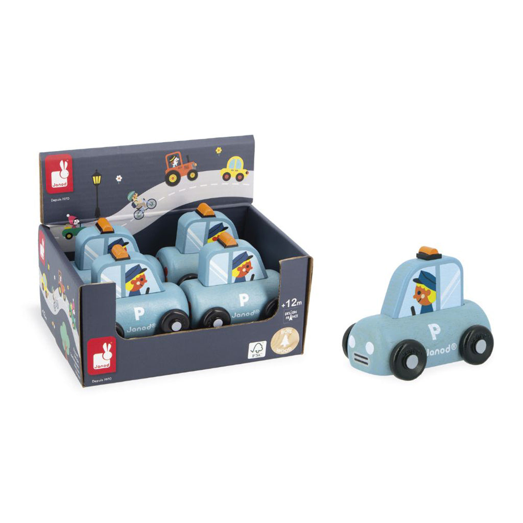 Janod leksaksbil i trä, Polisbil