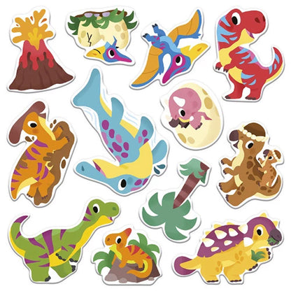 Janod Återanvändbara Tjocka Stickers, Dinosaurier