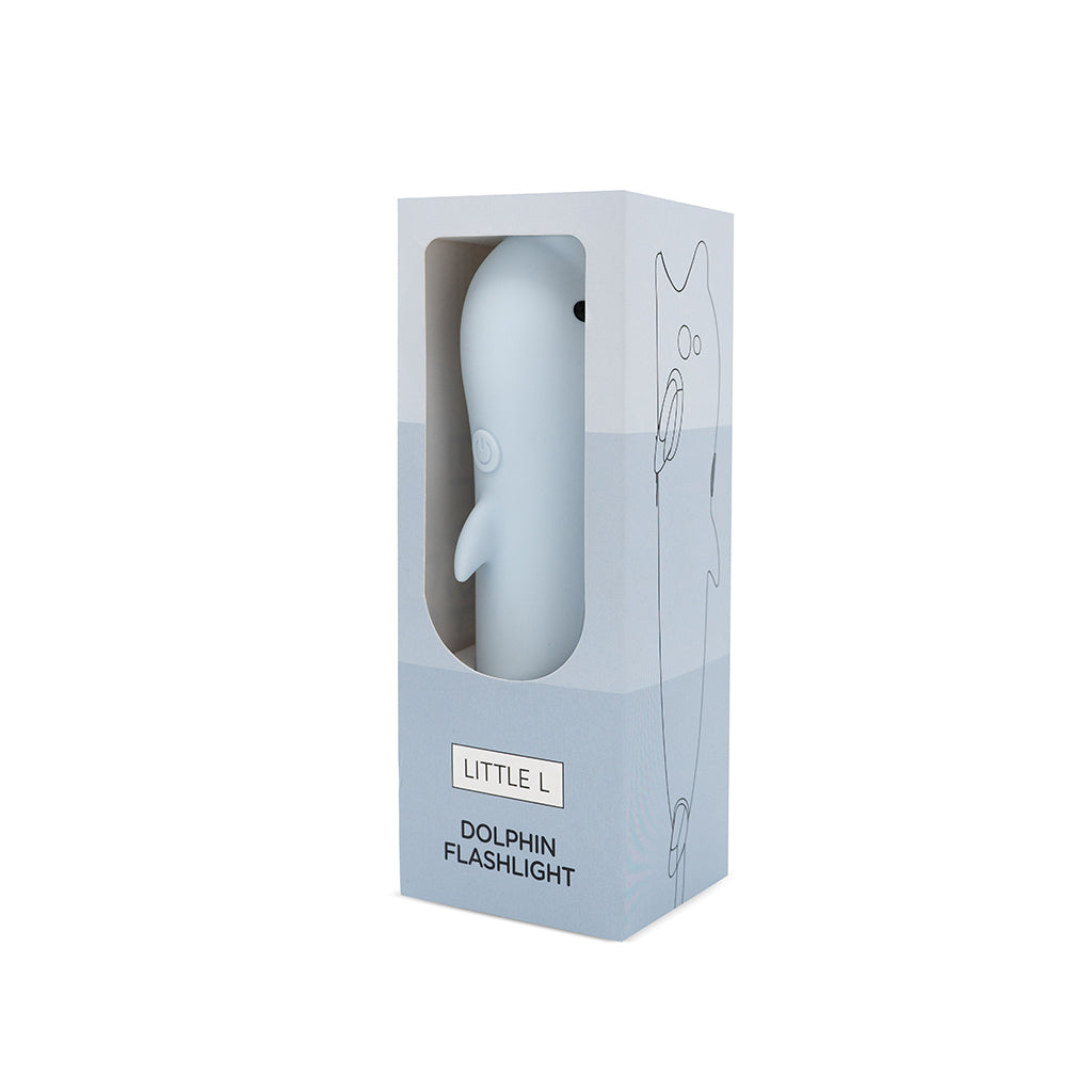 Little L, silikone ficklampa – Delfin