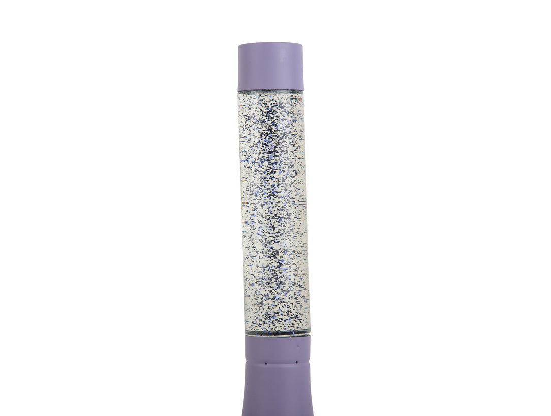 Leitmotiv Astro glitterlampa, Soft purple