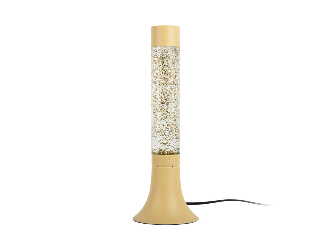 Leitmotiv Astro glitterlampa, Soft yellow