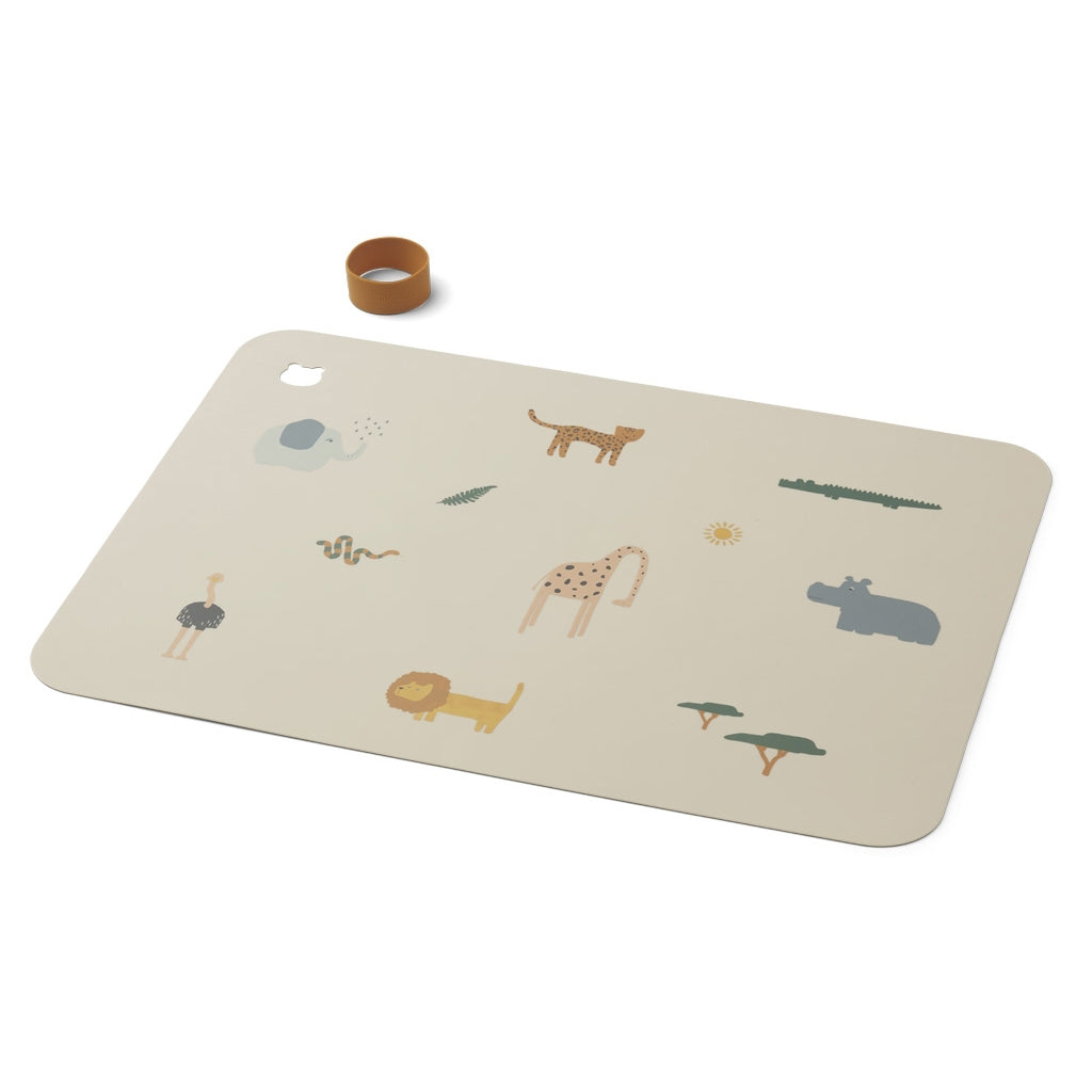 Liewood Jude dækkeserviet - Safari, Sandy mix