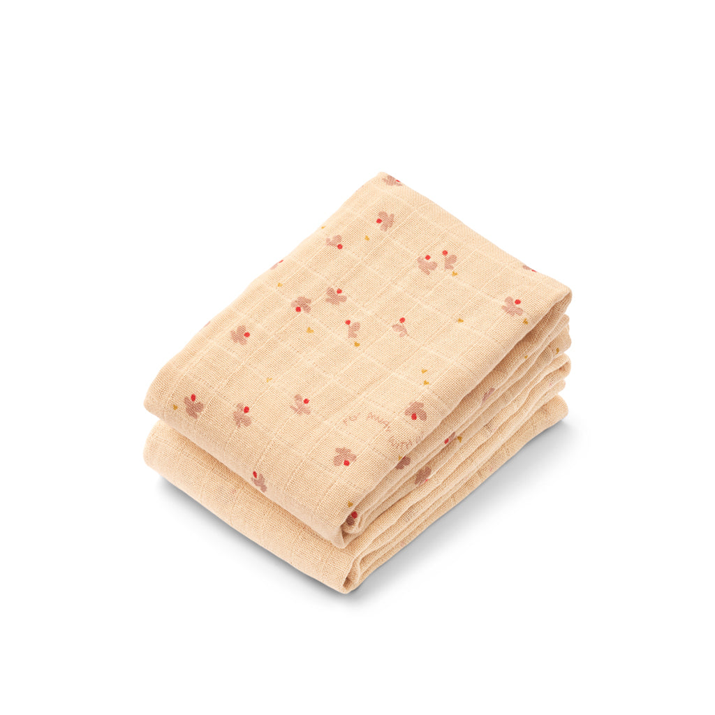 Liewood tygblöjor, Lewis muslin 2-pack - Mini butterfly/apple blossom mix