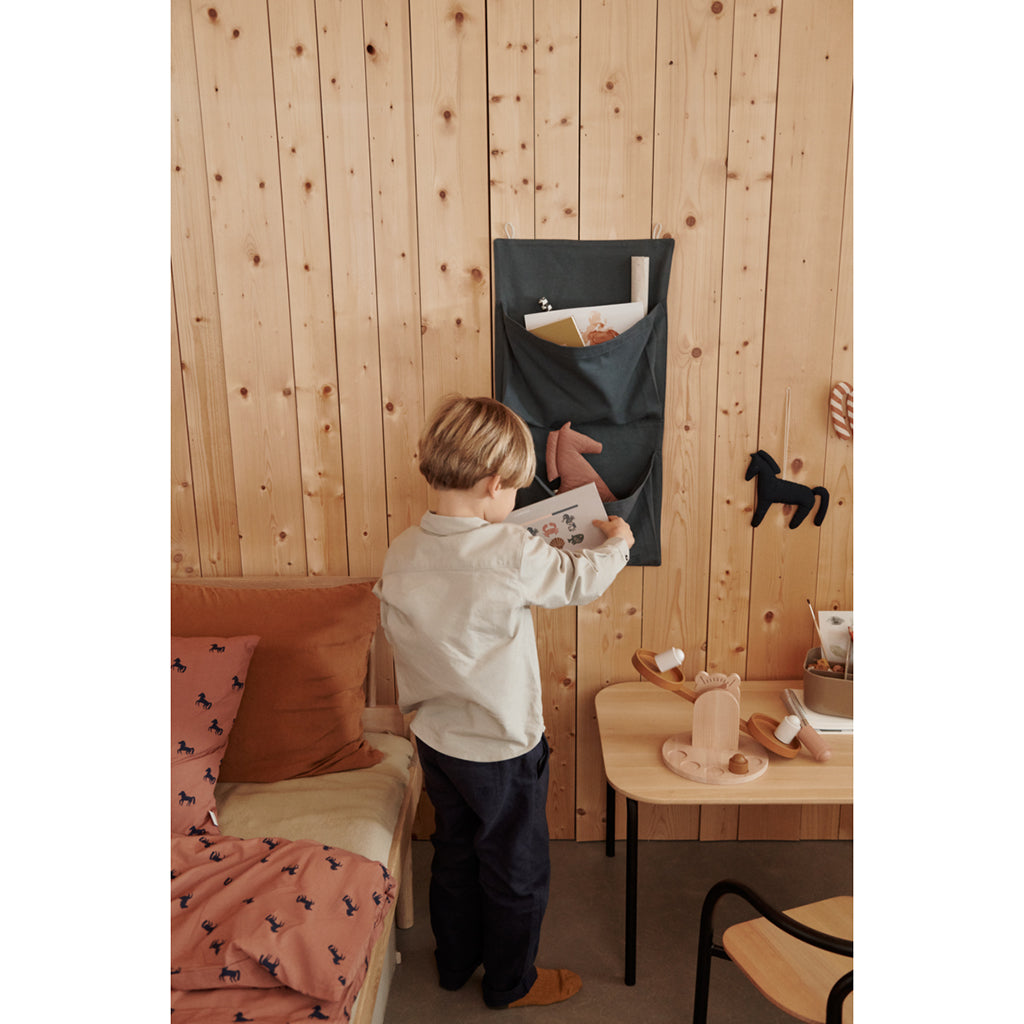 Liewood Haven organizer med 2 fickor – Whale blue