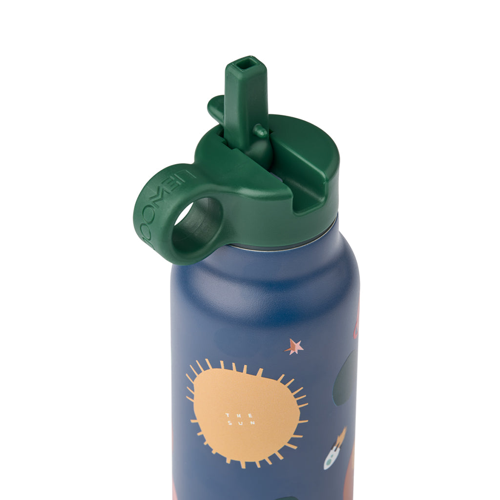 Liewood Falk vattenflaska, termosflaska 350 ml - Universe / Classic navy
