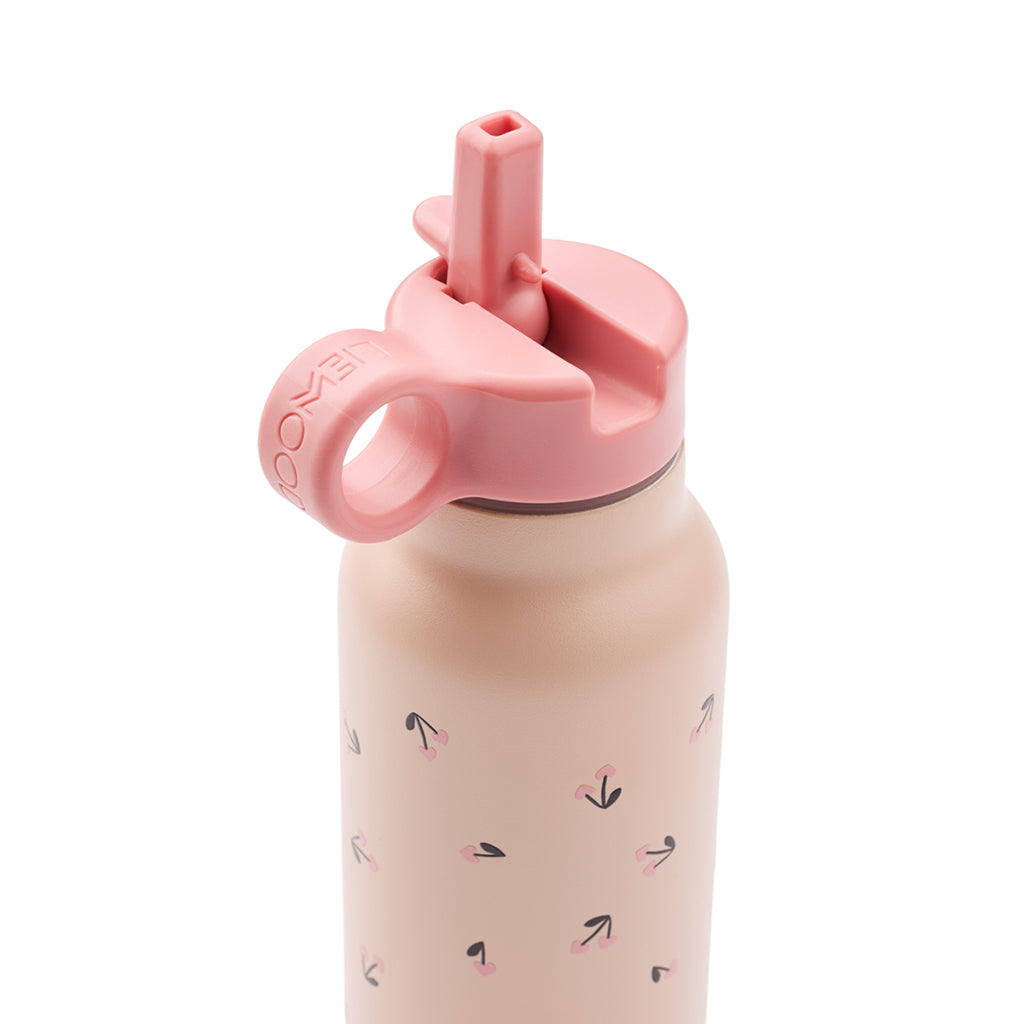 Liewood Falk vattenflaska, termoflaska 350 ml. - Mini Cherry heart / Rosey