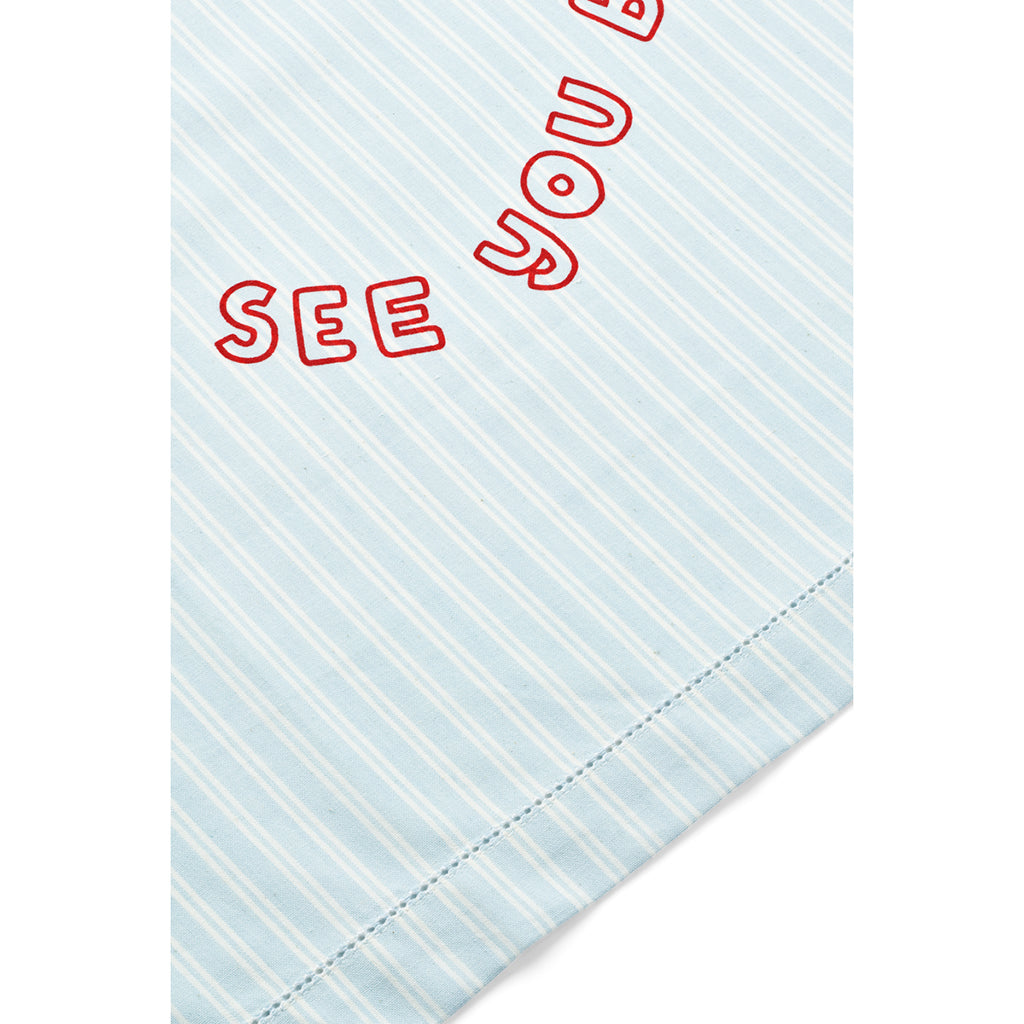 Liewood Paige strandhandduk, Stripe Pure Sky / Creme de la Creme