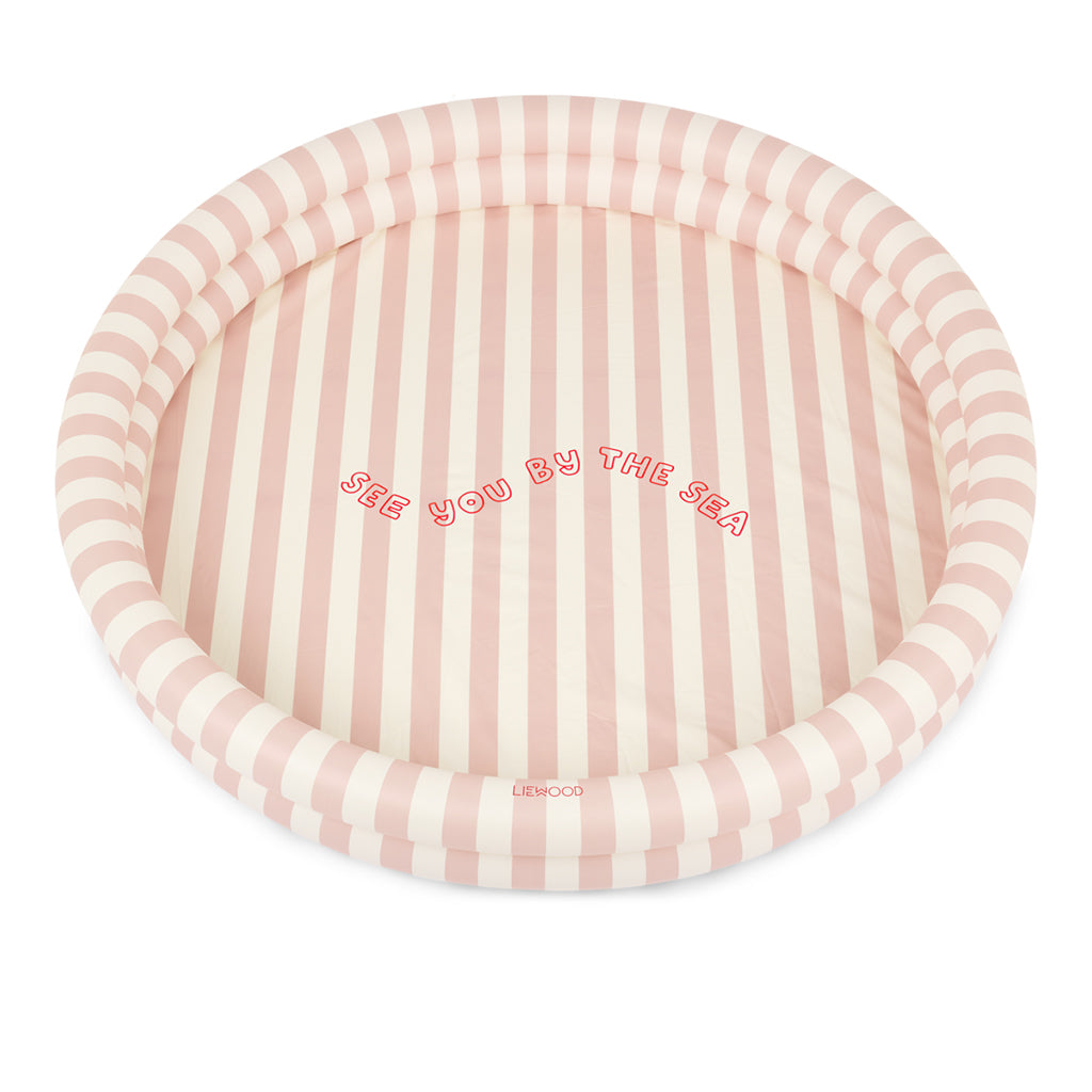 Liewood Jean pool, Ø: 120 cm - See you be the sea/stripe sorbet rose
