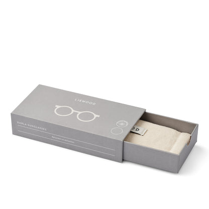 Liewood Darla solglasögon för barn, 4-10 år - Whale blue transparent