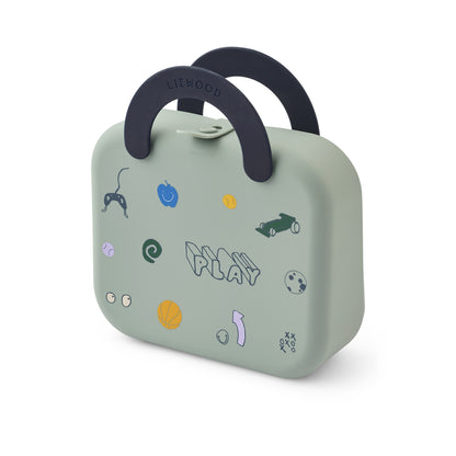 Liewood foldbar madkasse, Elara - Play/ Dusty Peppermint