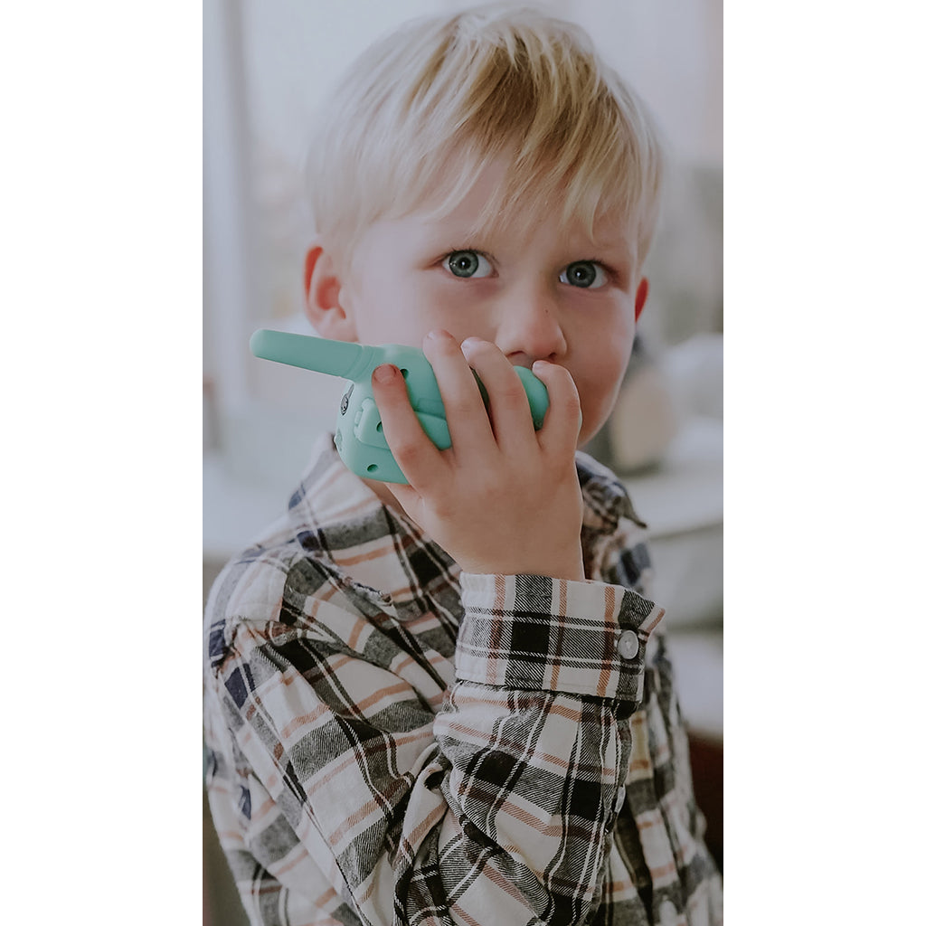 Lalarma walkie talkie för barn, blå