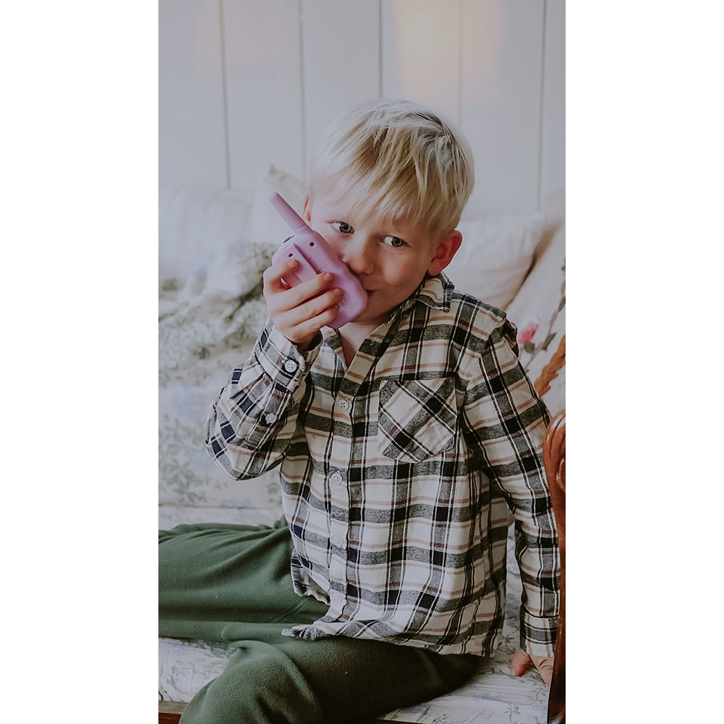 Lalarma walkie talkie för barn, mint