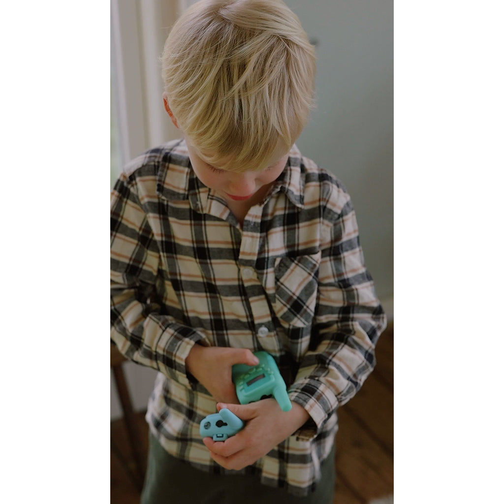 Lalarma walkie talkie för barn, mint