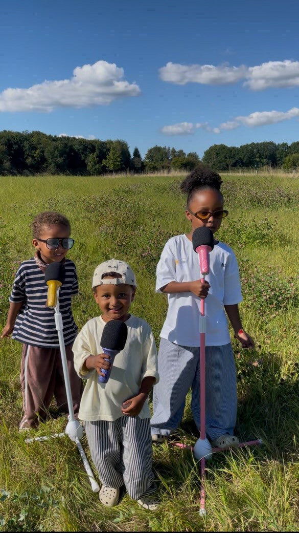 Lalarma floor stand, Mikrofonstativ – Rosa