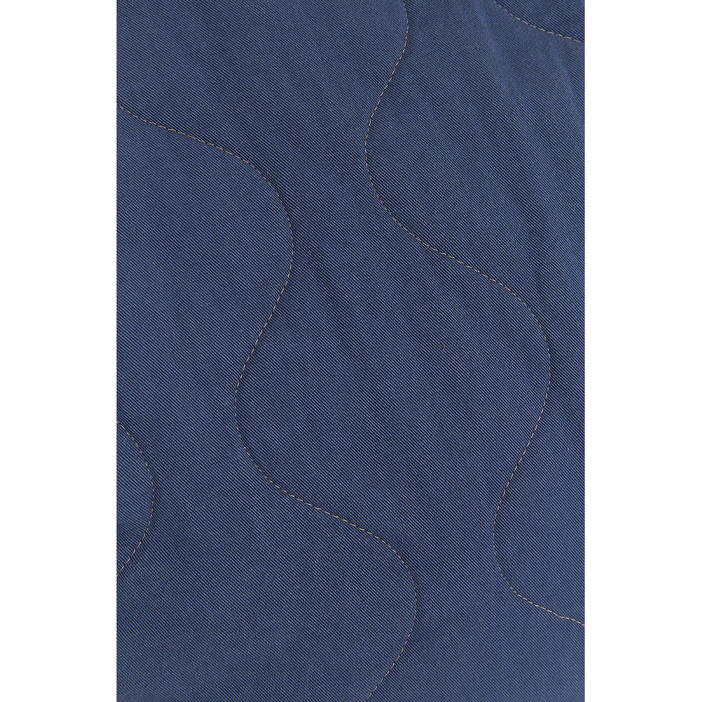 Nobodinoz kviltad rund sittpuff, Landscape – Cobalt