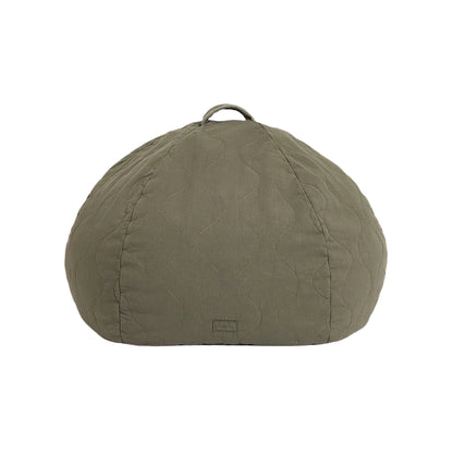 Nobodinoz quiltad rund sittpuff, Landscape - Vetiver