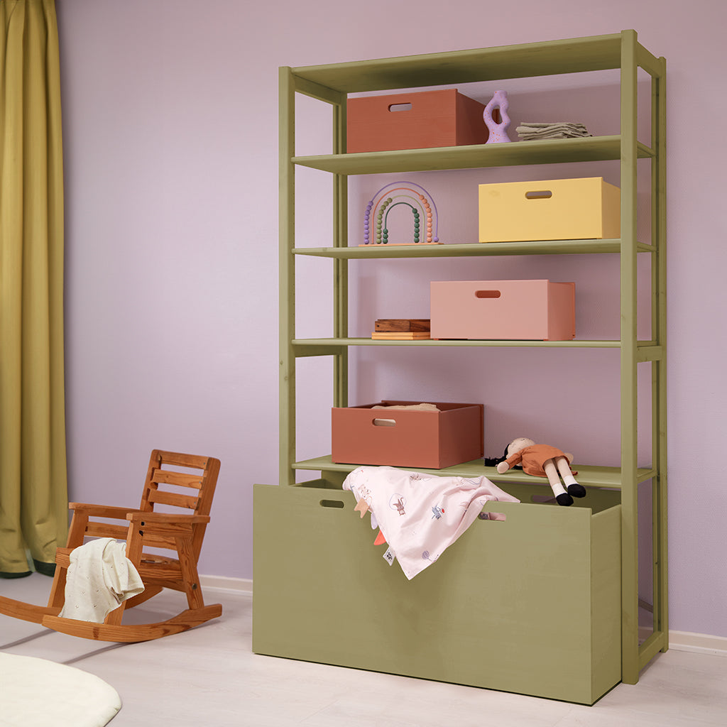 By Aulum Dana stor förvaringsbox med hjul, flera storlekar – Olive