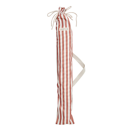 Sunnylife Luxe strandparasol, UP50+ faktor – Tierra clay stripe