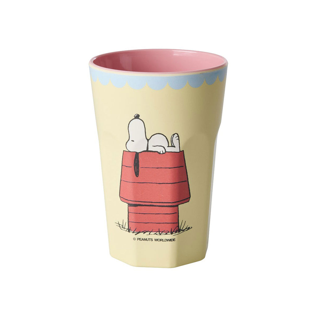Rice melamin børnekop, Høj, Snoopy - Cream