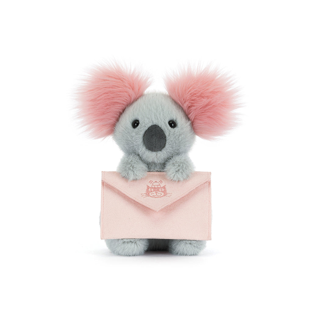 Jellycat bamse, Koala med brev - 20 cm