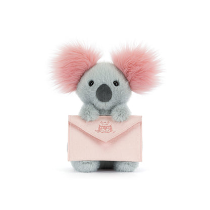 Jellycat bamse, Koala med brev - 20 cm