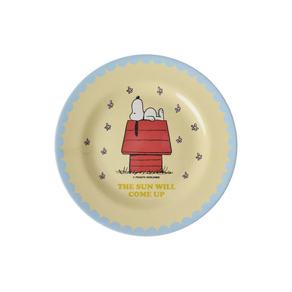 Rice melamin, sidetallerken, Snoopy - Cream