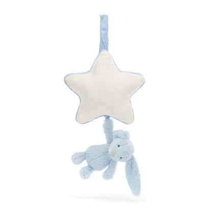 Baby Jellycat spilledåse, Bashful blå kanin - 30 cm