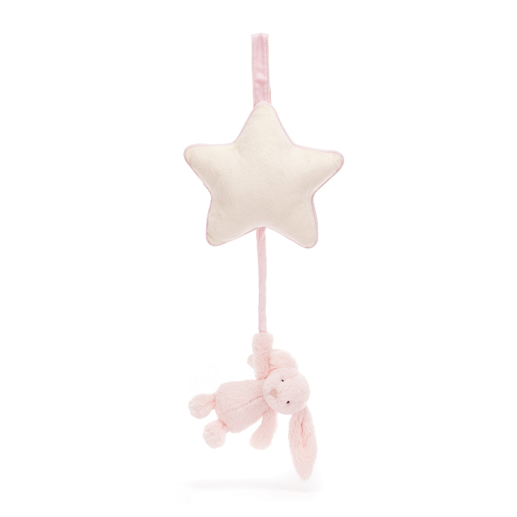 Baby Jellycat spilledåse, Bashful lyserød kanin - 30 cm