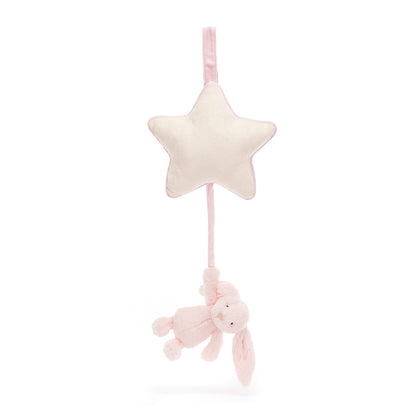 Baby Jellycat spilledåse, Bashful lyserød kanin - 30 cm