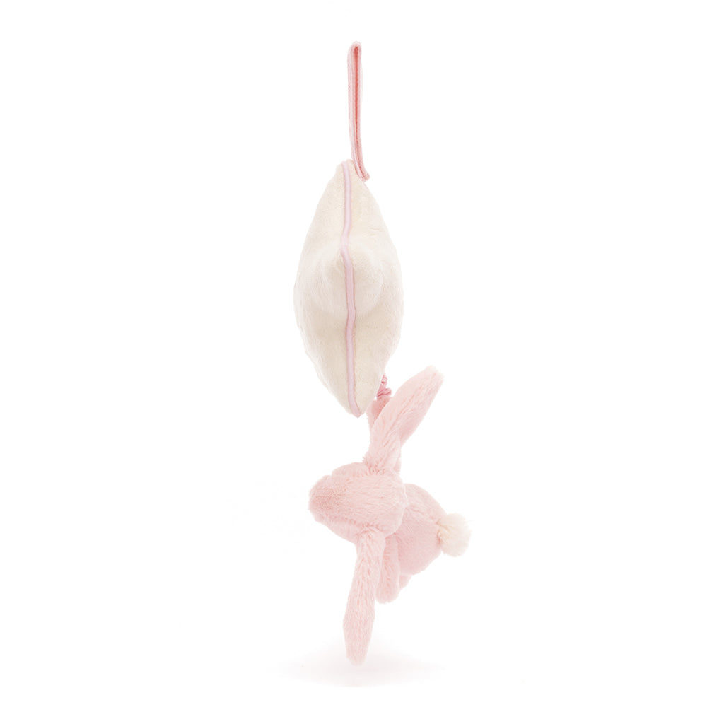 Baby Jellycat spilledåse, Bashful lyserød kanin - 30 cm