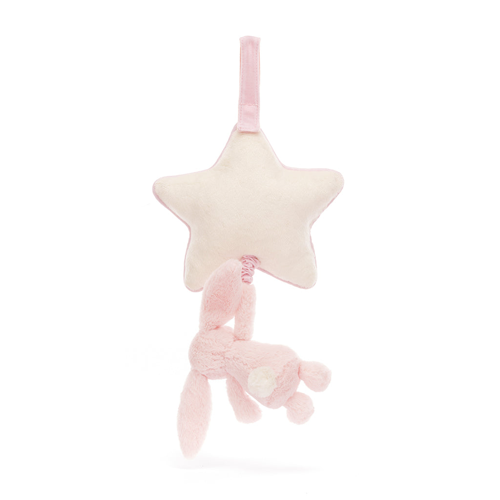 Baby Jellycat spilledåse, Bashful lyserød kanin - 30 cm