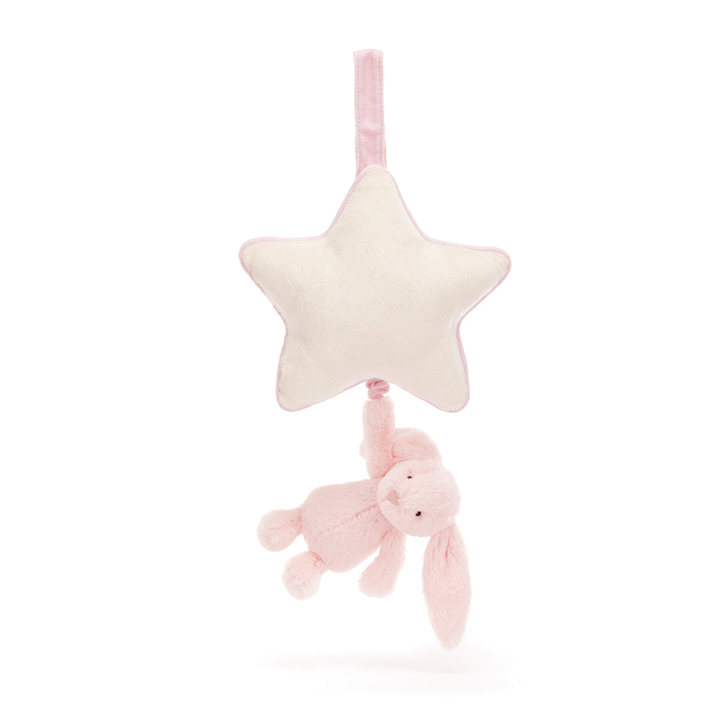 Baby Jellycat spilledåse, Bashful lyserød kanin - 30 cm