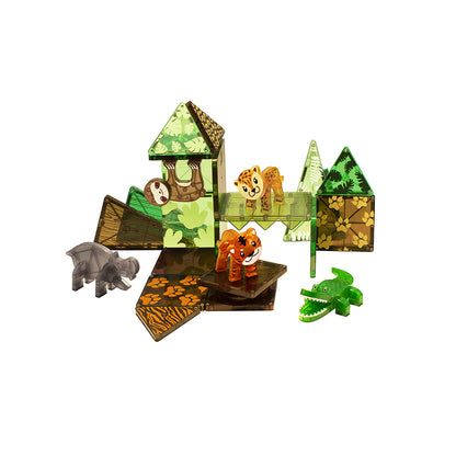 Magna-Tiles Jungle djur, 25 delar